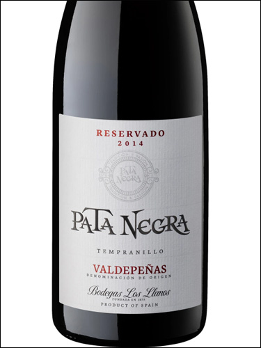 фото вино Pata Negra Reservado Valdepenas DO 