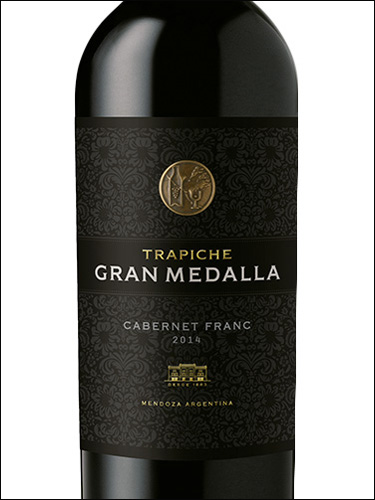 фото Trapiche Gran Medalla Cabernet Franc Трапиче Гран Медалья Каберне Фран Аргентина вино красное