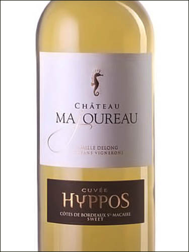 фото Chateau Majoureau Cuvee Hyppos Sweet Cotes de Bordeaux-Saint-Macaire AOC  Франция вино белое