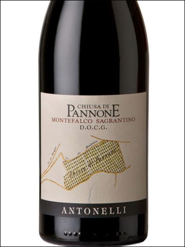 фото Antonelli Chiusa di Pannone Montefalco Sagrantino DOCG Антонелли Кьюза ди Панноне Монтефалько Сагрантино Италия вино красное