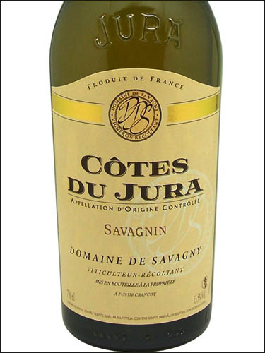 фото Domaine de Savagny Savagnin Cotes du Jura AOC Домен де Савани Саваньен Кот дю Жюра Франция вино белое