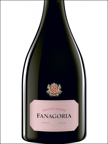 фото Fanagoria Semi-Sweet Rose Фанагория полусладкое розовое Россия вино розовое