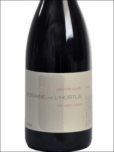 фото Domaine de l'Hortus Grande Cuvee rouge Pic Saint Loup AOC Домен де л'Ортюс Гранд Кюве руж Пик-Сен-Лу Франция вино красное