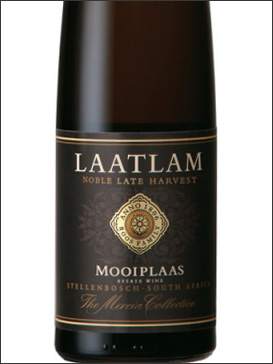фото Mooiplaas Laatlam Noble Late Harvest Моиплас Латлам Нобль Лейт Харвест ЮАР вино белое