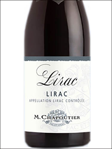 фото M. Chapoutier Lirac AOC М.Шапутье Лирак Франция вино красное