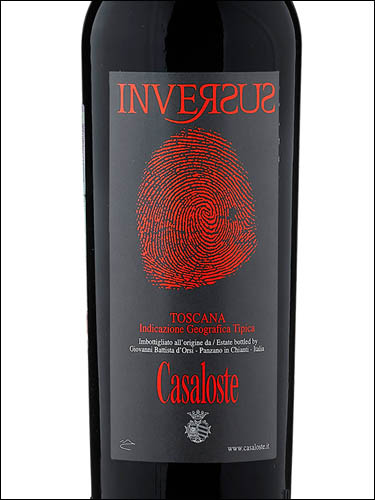 фото Casaloste Inversus Toscana IGT Казалосте Инверсус Тоскана Италия вино красное