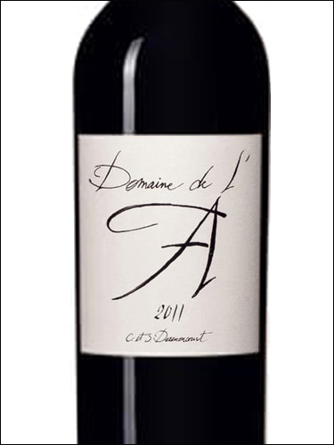 фото Domaine de l'A Castillon Cotes de Bordeaux AOC Домен де л'А Кастийон Кот де Бордо Франция вино красное