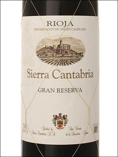 фото вино Sierra Cantabria Gran Reserva Rioja DOCa 