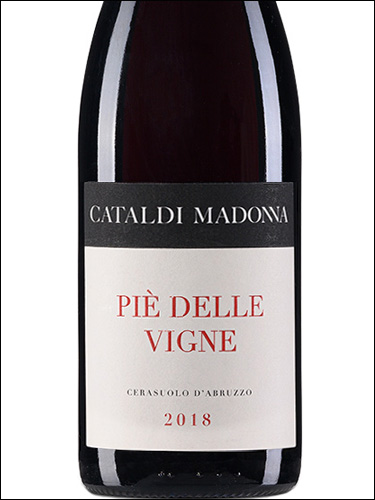 фото Cataldi Madonna Pie delle vigne Cerasuolo d'Abruzzo DOC Катальди Мадонна Пье делле винье Черазуоло д'Абруццо Италия вино розовое