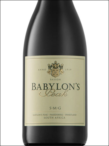 фото Babylon's Peak S-M-G Swartland Бебилон'с Пик С-М-Г (Шираз-Мурведр-Гренаш) Свартланд ЮАР вино красное