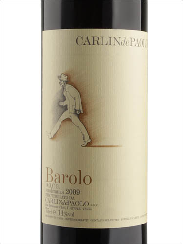фото Carlin de Paolo Barolo DOCG Карлин де Паоло Бароло Италия вино красное
