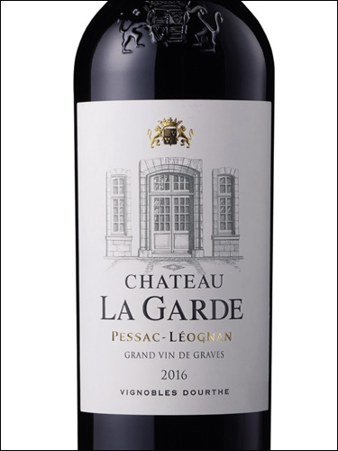 фото Chateau La Garde Rouge Pessac-Leognan AOC Шато Ля Гард Руж Пессак-Леоньян Франция вино красное
