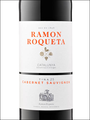фото вино Ramon Roqueta Cabernet Sauvignon Catalunya DO 