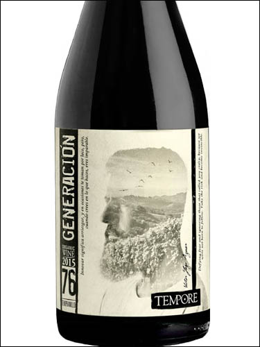 фото вино Tempore Generacion 76 Tempranillo Bajo Aragon IGP 