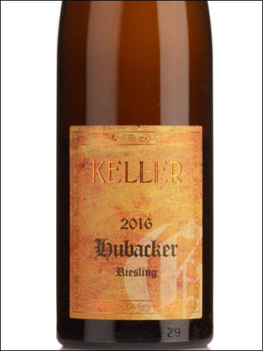 фото Keller Riesling Hubacker GG Келлер Рислинг Хубакер ГГ Германия вино белое