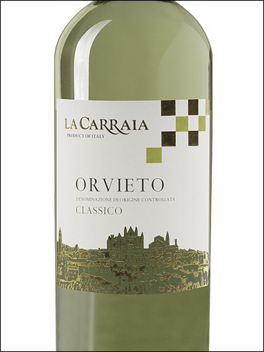фото La Carraia Orvieto Classico DOP Ла Каррайя Орвието Классико Италия вино белое