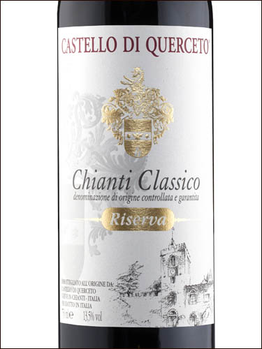 фото Castello di Querceto Chianti Classico Riserva DOCG Кастелло ди Кверчето Кьянти Классико Ризерва ДОКГ Италия вино красное