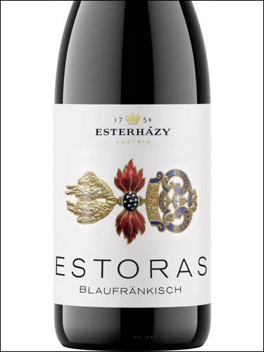 фото Esterhazy Estoras Blaufrankisch Burgenland Эстерхази Эсторас Блауфранкиш Бургенланд Австрия вино красное
