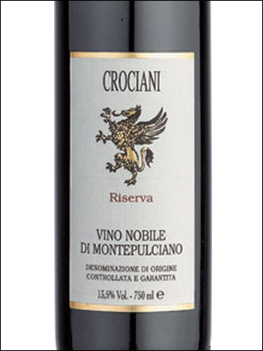 фото Crociani Vino Nobile di Montepulciano Riserva DOCG Крочиани Вино Нобиле ди Монтепульчано Ризерва Италия вино красное