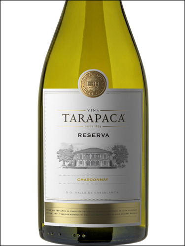 фото Vina Tarapaca Reserva Chardonnay Винья Тарапака Резерва Шардоне Чили вино белое