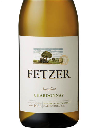 фото Fetzer Sundial Chardonnay California Фетцер Сандайл Шардоне Калифорния США вино белое