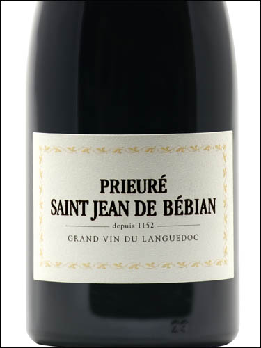 фото Prieure Saint Jean de Bebian Rouge Coteaux du Languedoc AOC Приер де Сен Жан де Бебиан Руж Кото дю Лангедок Франция вино красное