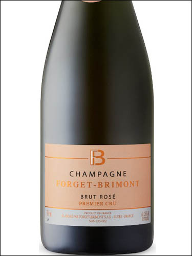 фото Champagne Forget-Brimont Brut Rose Premier Cru Шампанское Форже-Бримон Брют Розе Премье Крю Франция вино розовое
