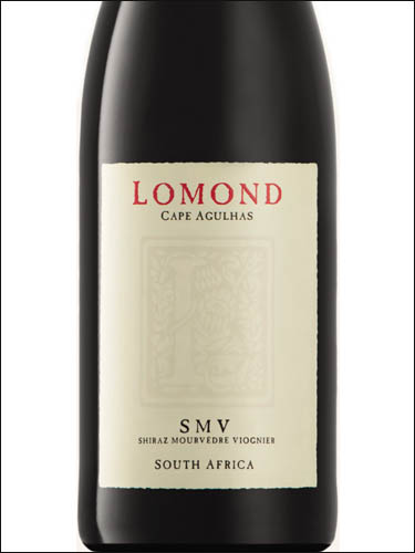 фото Lomond SMV Cape Agulhas WO Ломонд СМВ Мыс Агульхас ВО ЮАР вино красное