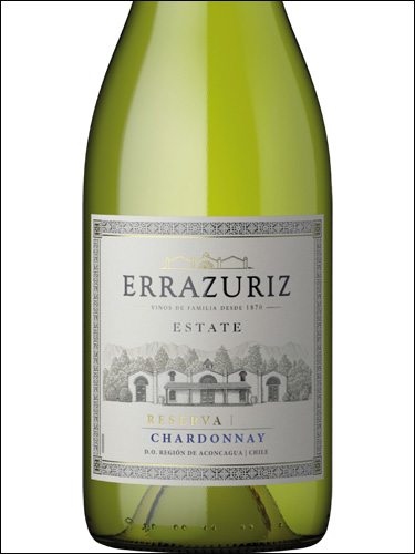 фото Errazuriz Estate Reserva Chardonnay Эррасурис Эстейт Резерва Шардоне Чили вино белое