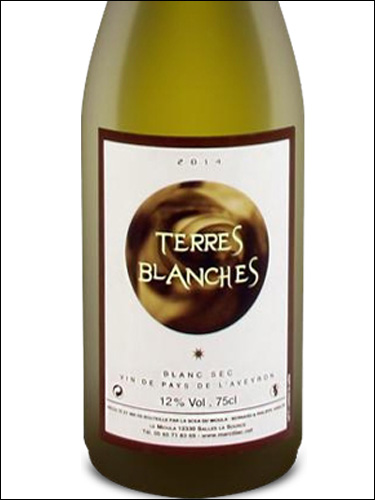 фото Domaine du Mioula Terres Blanches Blanc Sec Aveyron IGP Домен дю Миула Тер Бланш Блан Сек Аверон Франция вино белое