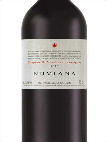 фото вино Nuviana Tinto Cabernet Sauvignon-Tempranillo Valle del Cinca IGP 