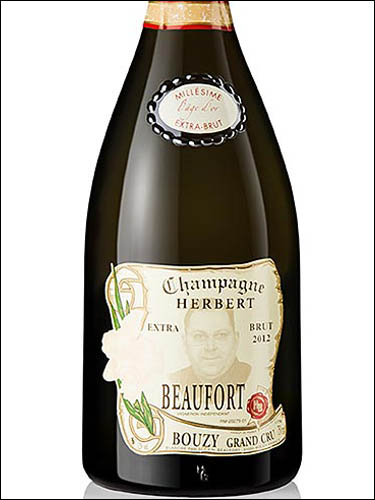 фото Champagne Herbert Beaufort Extra Brut Cuvee l'Age d'Or Bouzy Grand Cru Millesime Шампань Эрбер Бофор Экстра Брют Кюве л'Аж д'Ор Бузи Гран Крю Миллезим Франция вино белое