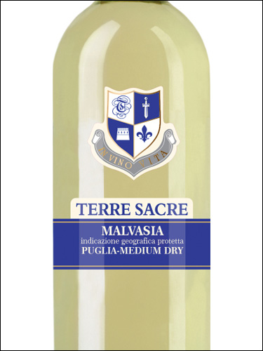 фото Terre Sacre Malvasia Bianca Puglia IGP Терре Сакре Мальвазия Бьянка Апулия Италия вино белое