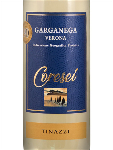 фото Tinazzi Coresei Garganega Verona IGP Тинацци Корезей Гарганега Верона Италия вино белое