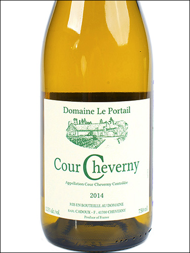 фото Domaine Le Portail Cour Cheverny AOC Домен Ле Портай Кур Шеверни Франция вино белое