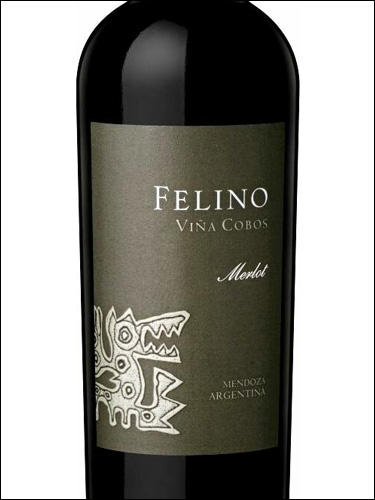 фото Vina Cobos Felino Merlot Mendoza Винья Кобос Фелино Мерло Мендоса Аргентина вино красное