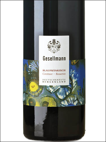 фото Gesellmann Blaufrankisch Creitzer Reserve Burgenland Геселльманн Блауфранкиш Крейцер Резерв Бургенланд Австрия вино красное