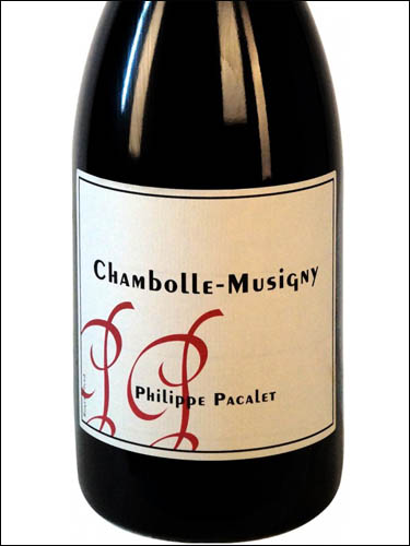 фото Philippe Pacalet Chambolle-Musigny AOC Филипп Пакале Шамболь-Мюзиньи Франция вино красное