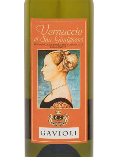 фото Gavioli Vernaccia di San Gimignano DOCG Гавиоли Верначча Ди Сан Джиминьяно  Италия вино белое