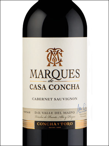 фото Marques de Casa Concha Cabernet Sauvignon Maipo DO Маркиз де Каза Конча Каберне Совиньон Майпо Чили вино красное