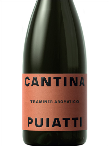 фото Cantina Puiatti Traminer Aromatico Friuli DOC Кантина Пуятти Траминер Ароматико Фриули Италия вино белое