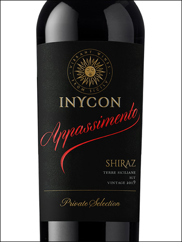 фото Inycon Shiraz Appassimento Terre Siciliane IGT Иникон Шираз Аппассименто Терре Сичилиане Италия вино красное