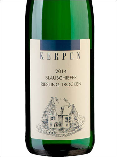фото Kerpen Blauschiefer Riesling Trocken Mosel Керпен Блаушифер Рислинг Трокен Мозель Германия вино белое