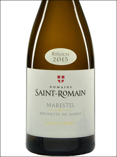 фото Domaine Saint-Romain Roussette de Savoie Marestel AOC Домен Сен-Ромен Русетт де Савуа Марестель Франция вино белое