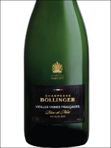 фото Champagne Bollinger Vieilles Vignes Francaises Brut Blanc de Noirs Шампанское Боланже Вьей Винь Франсез Брют Блан де Нуар Франция вино белое