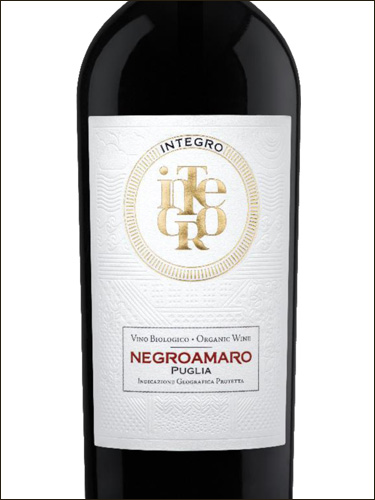 фото Integro Negroamaro Puglia IGP Интегро Негроамаро Апулия Италия вино красное