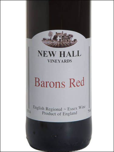 фото New Hall Vineyards Barons Red Нью Холл Виньярдс Баронс Рэд Великобритания вино красное