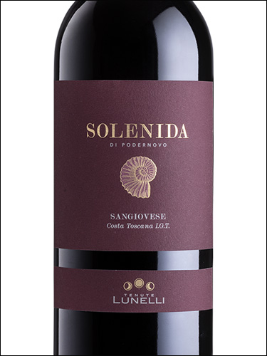 фото Tenute Lunelli Solenida Sangiovese Costa Toscana IGT Тенуте Лунелли Соленида Санджовезе Коста Тоскана Италия вино красное