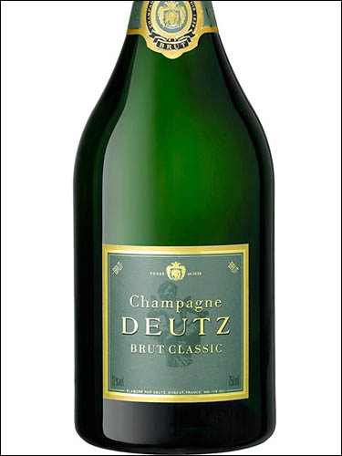 фото Champagne Deutz Brut Classic Шампанское Дейц Брют Классик Франция вино белое