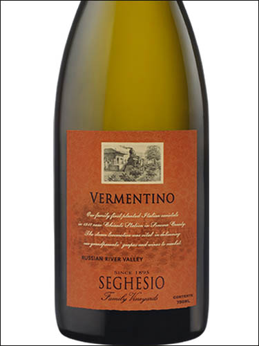 фото Seghesio Vermentino Сегезио Верментино США вино белое